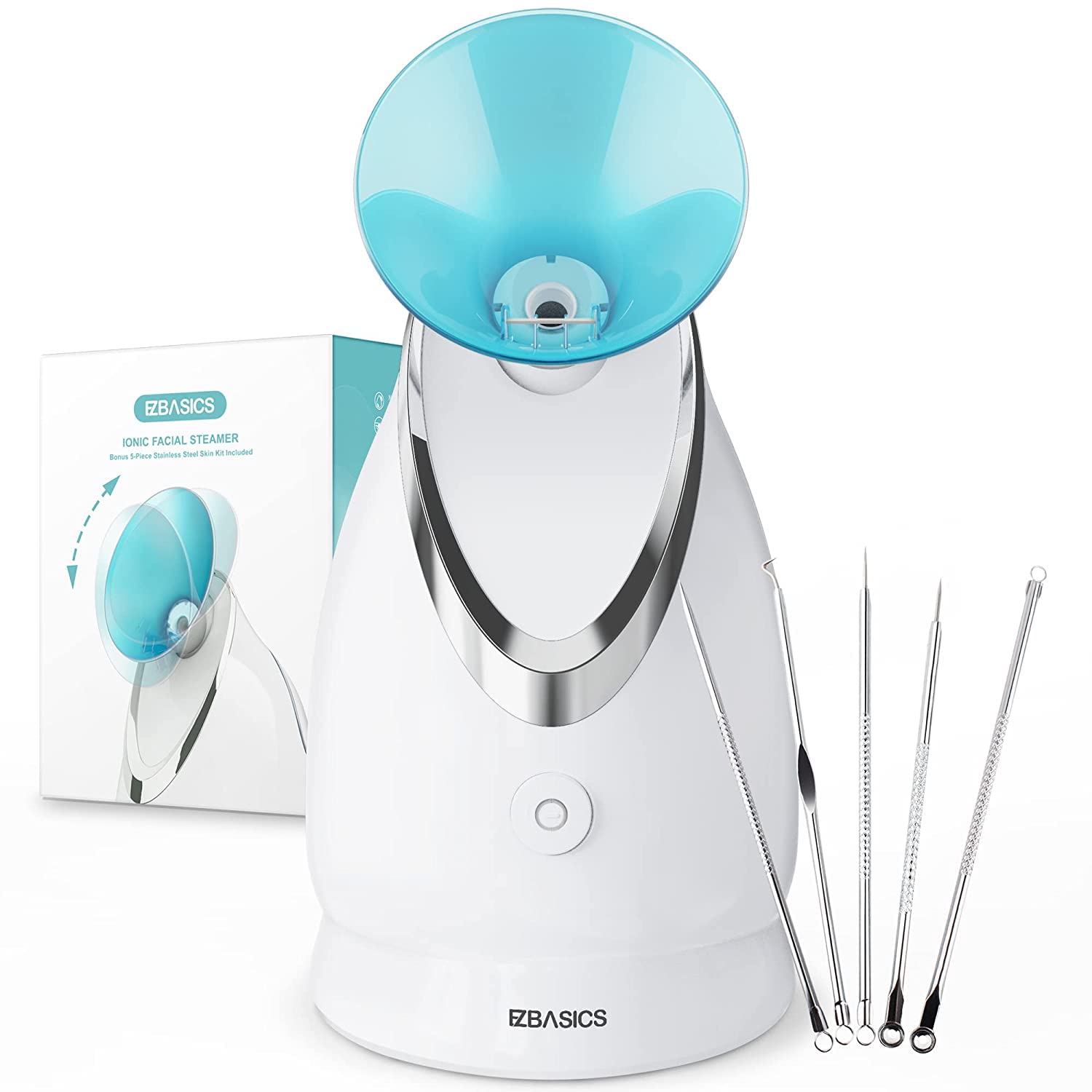 Amazon.com: EZBASICS Facial Steamer, Nano Ionic Warm Mist for